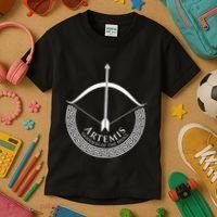 Greek Mythology Gift Ancient Greece Lovers Of Artemis Kids T-Shirt thumb 3