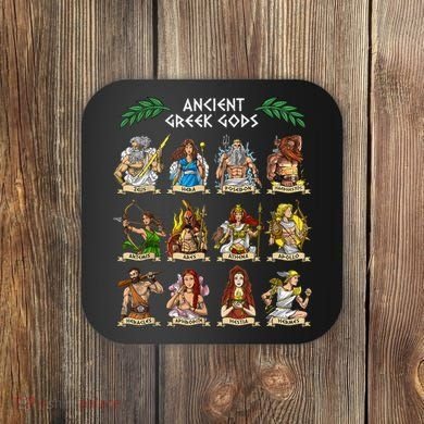 Greek Mythology Gods Ancient Greece Coaster