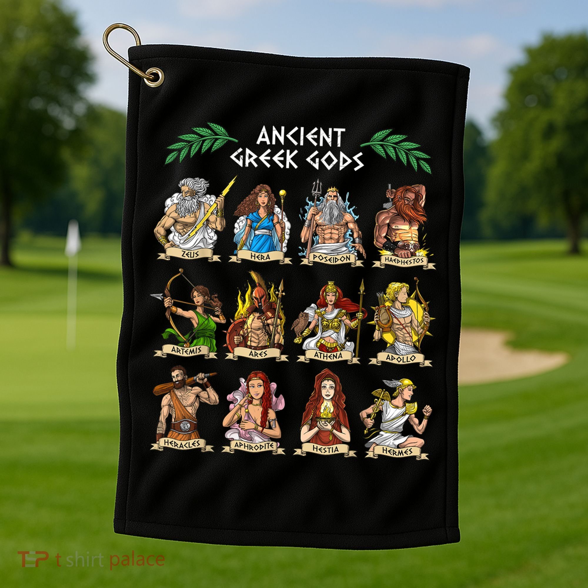 Greek Mythology Gods Ancient Greece Golf Towel