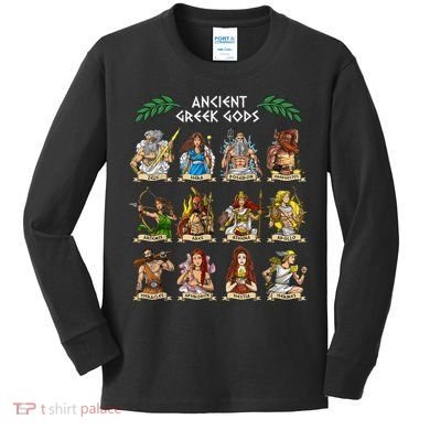 Greek Mythology Gods Ancient Greece Kids Long Sleeve Shirt