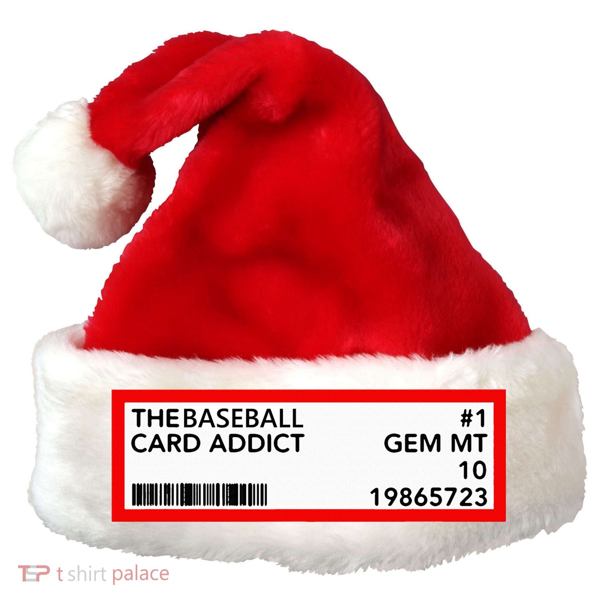 Gem Mint Graded Baseball Card Addict Grade Santa Hat