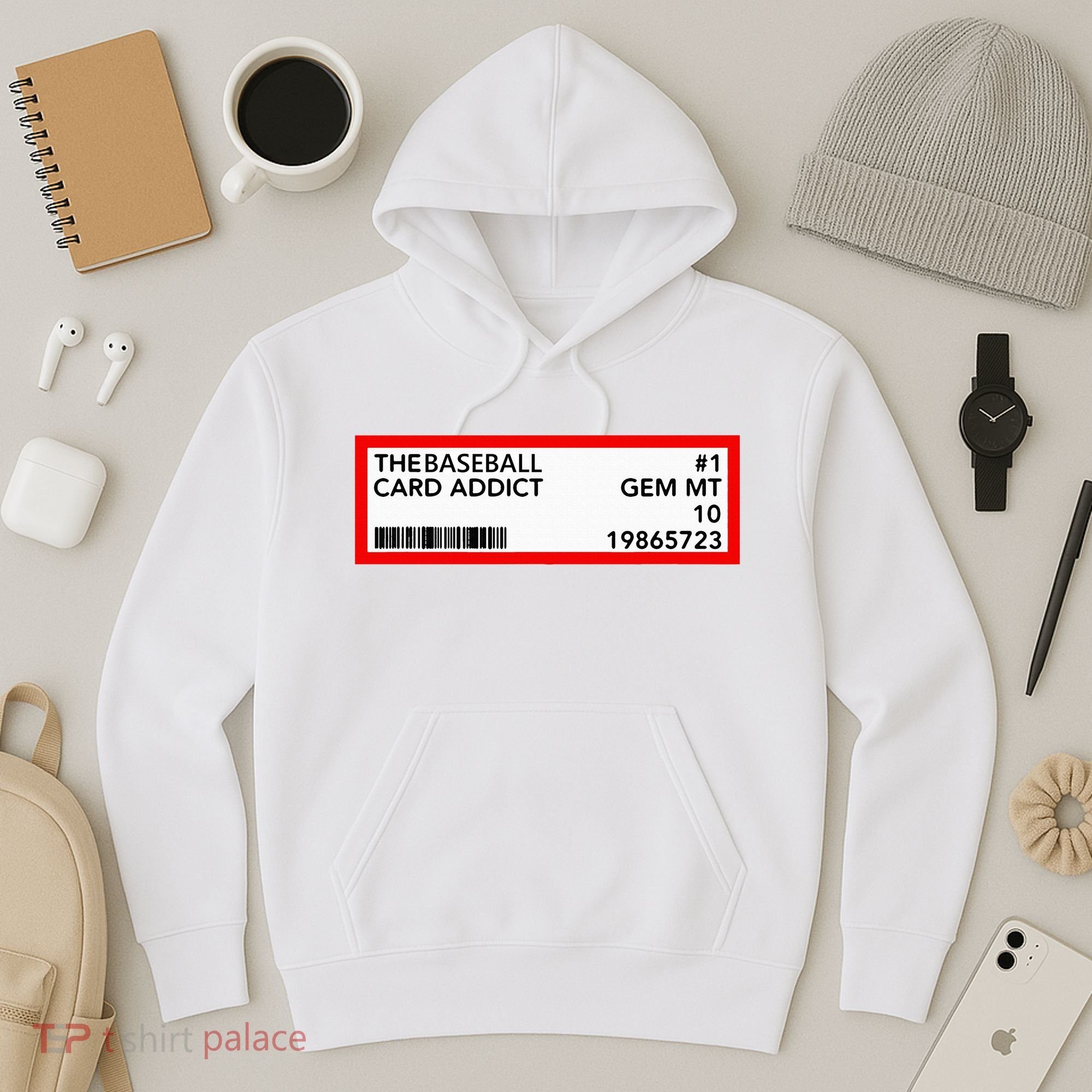 Gem Mint Graded Baseball Card Addict Grade Hoodie