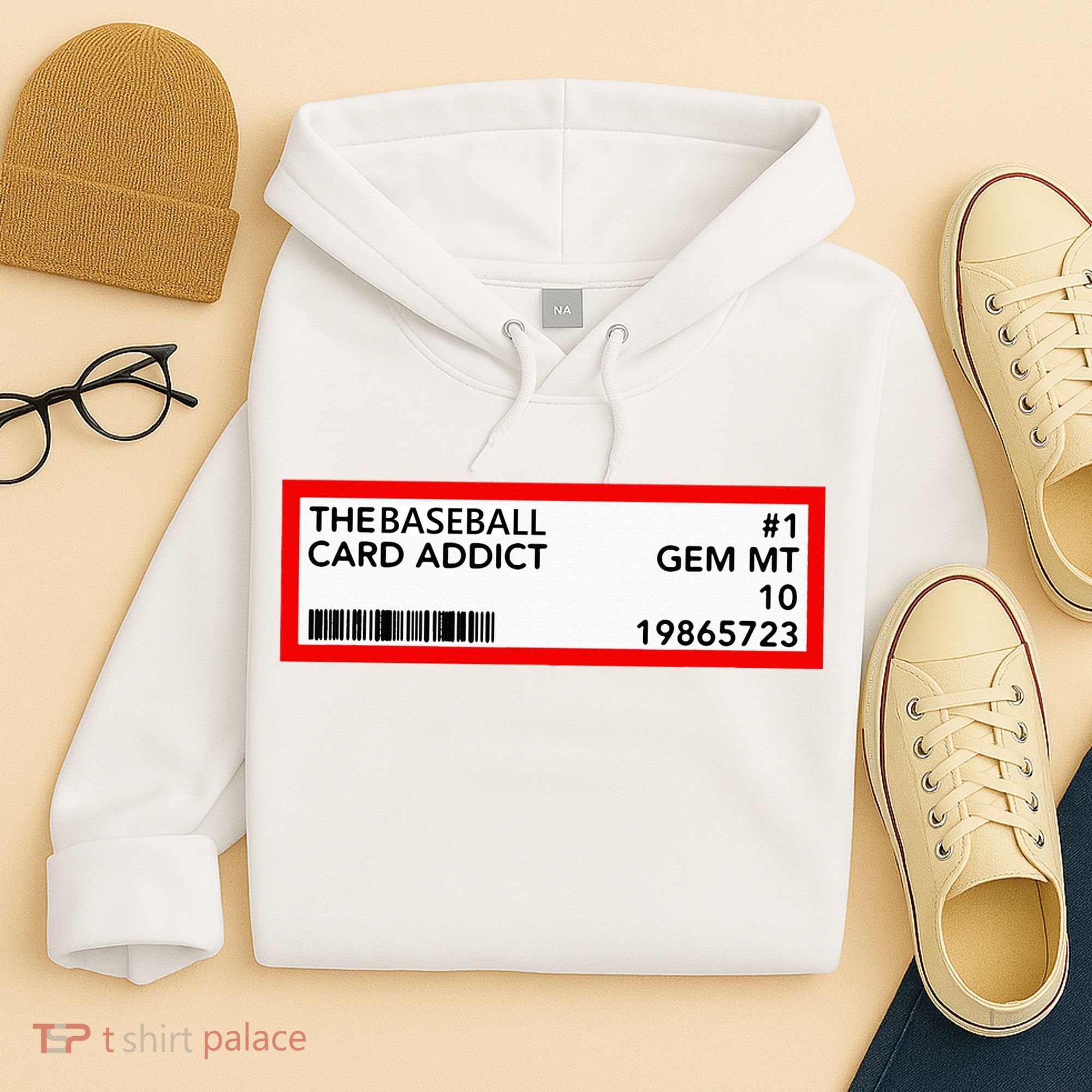 Gem Mint Graded Baseball Card Addict Grade Hoodie