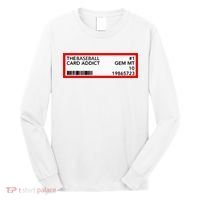 Gem Mint Graded Baseball Card Addict Grade Long Sleeve Shirt thumb 0