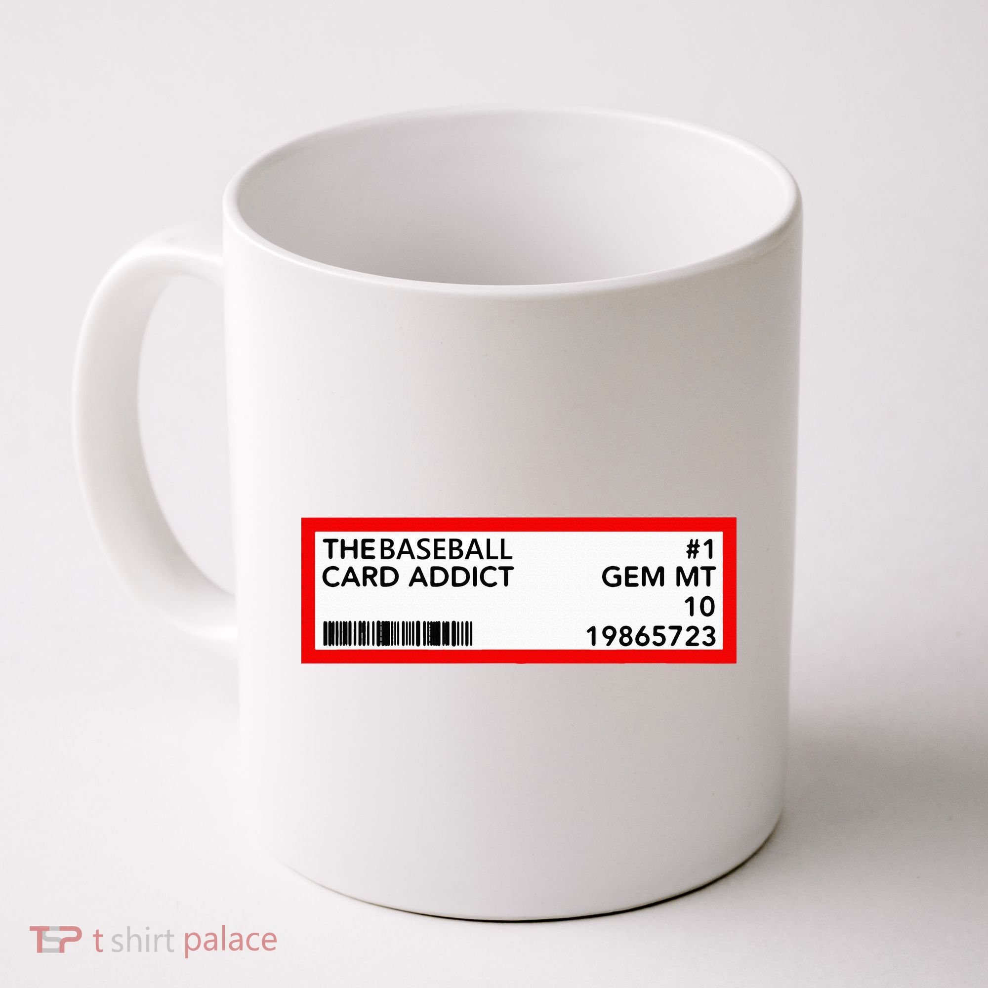 Gem Mint Graded Baseball Card Addict Grade Coffee Mug
