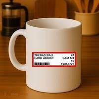 Gem Mint Graded Baseball Card Addict Grade Coffee Mug thumb 4