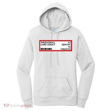 Gem Mint Graded Baseball Card Addict Grade Women's Hoodie