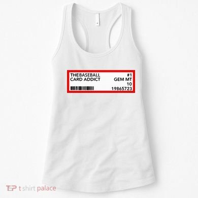 Gem Mint Graded Baseball Card Addict Grade Women's Tank Top