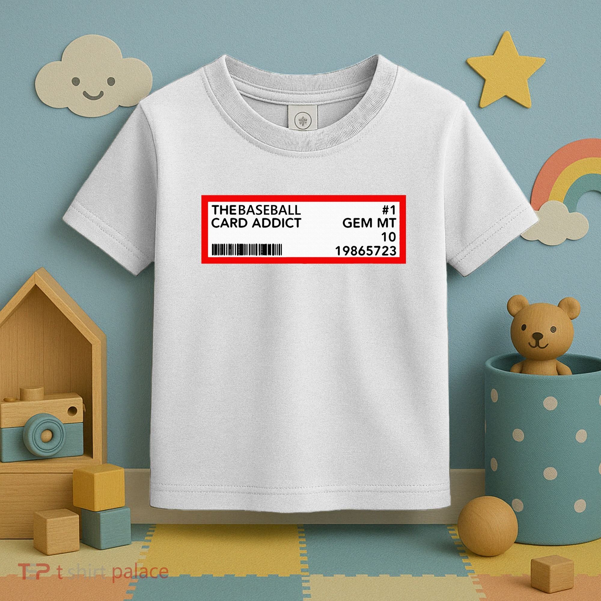 Gem Mint Graded Baseball Card Addict Grade Toddler T-Shirt