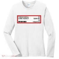 Gem Mint Graded Baseball Card Addict Grade Women's Long Sleeve Shirt thumb 0