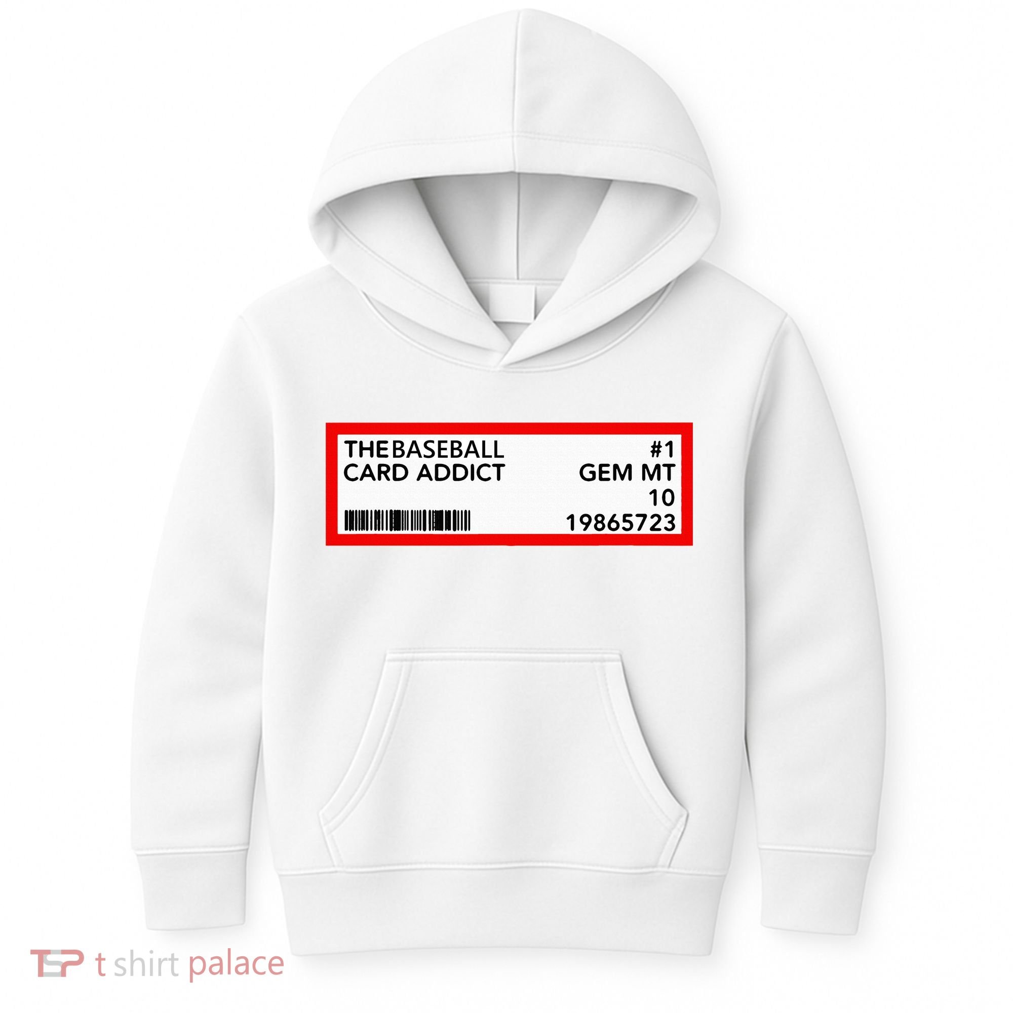 Gem Mint Graded Baseball Card Addict Grade Kids Hoodie