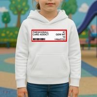 Gem Mint Graded Baseball Card Addict Grade Kids Hoodie thumb 3