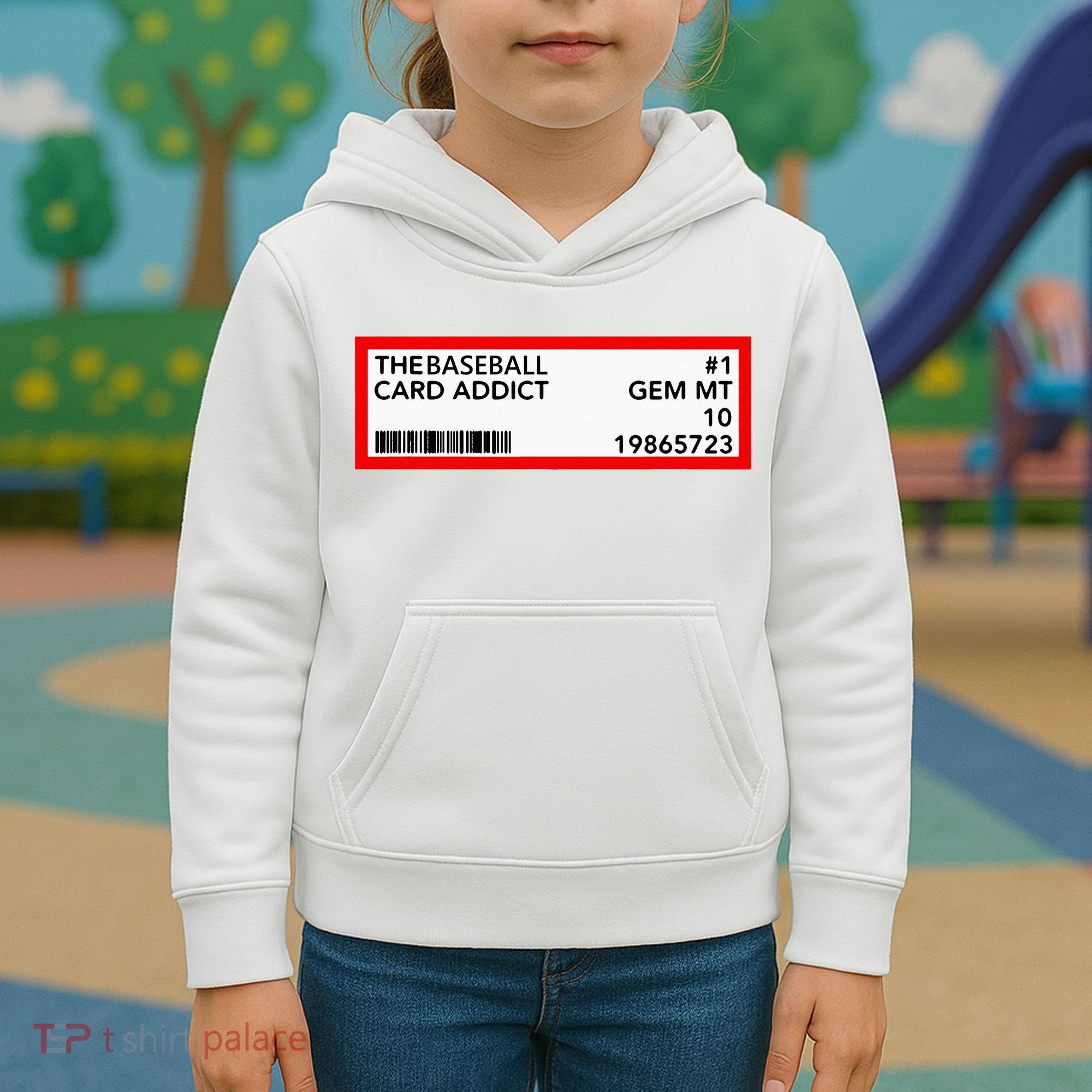 Gem Mint Graded Baseball Card Addict Grade Kids Hoodie