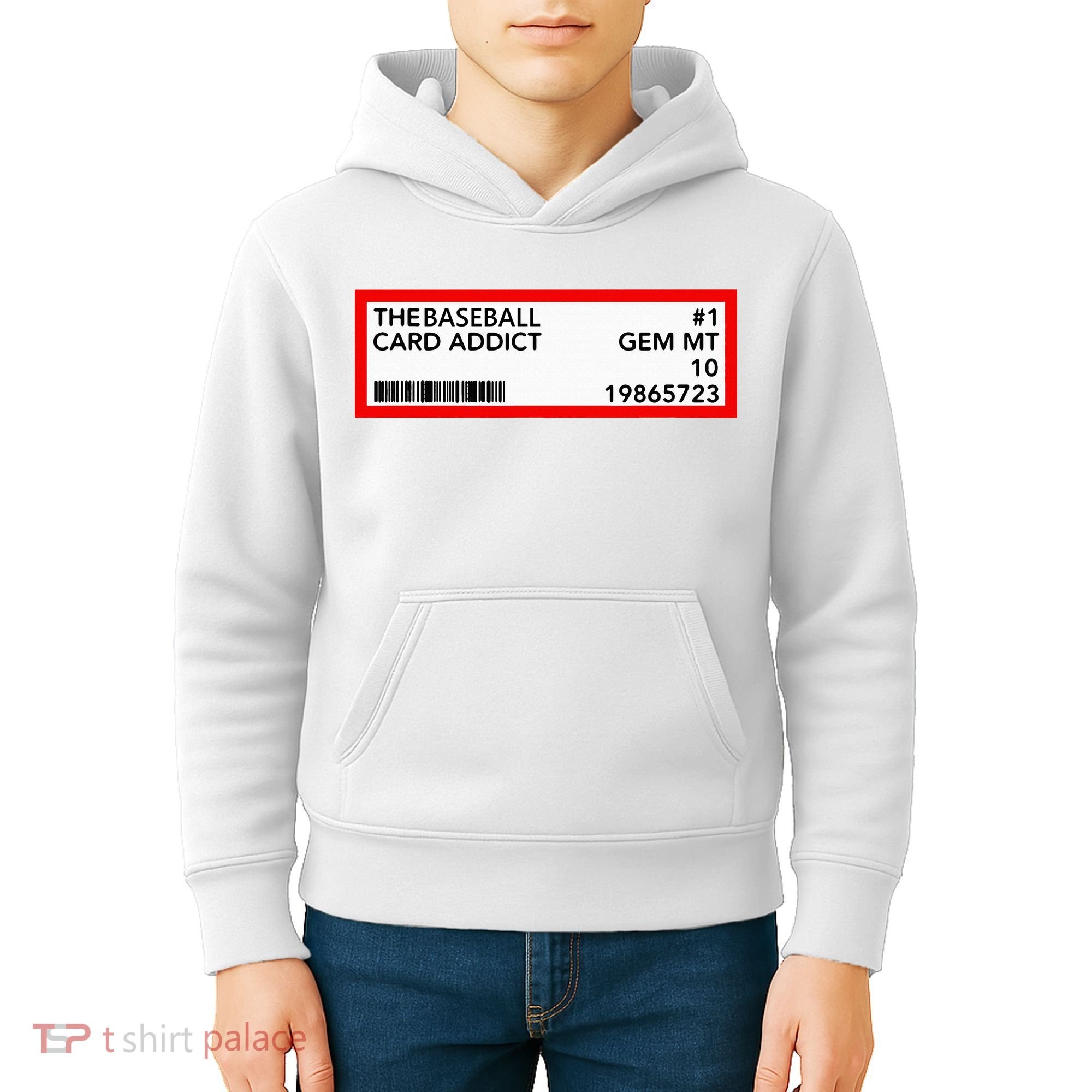 Gem Mint Graded Baseball Card Addict Grade Kids Hoodie