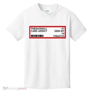 Gem Mint Graded Baseball Card Addict Grade Kids T-Shirt