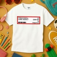 Gem Mint Graded Baseball Card Addict Grade Kids T-Shirt thumb 3