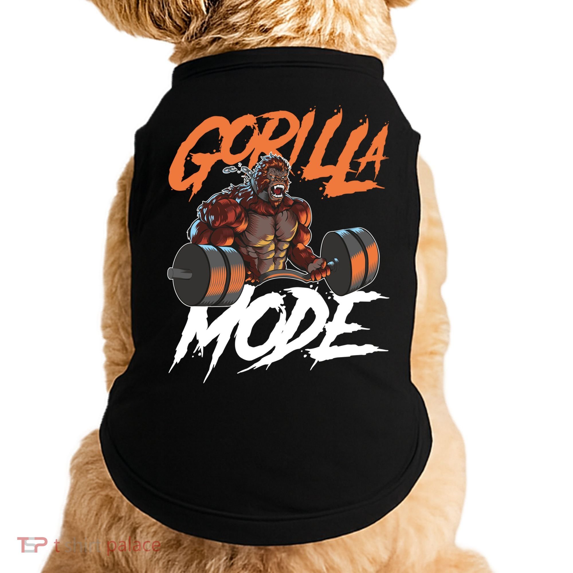 Gorilla Mode Gym Beast Workout Weights Lifting Power Gift Doggie Tank