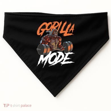 Gorilla Mode Gym Beast Workout Weights Lifting Power Gift USA-Made Doggie Bandana