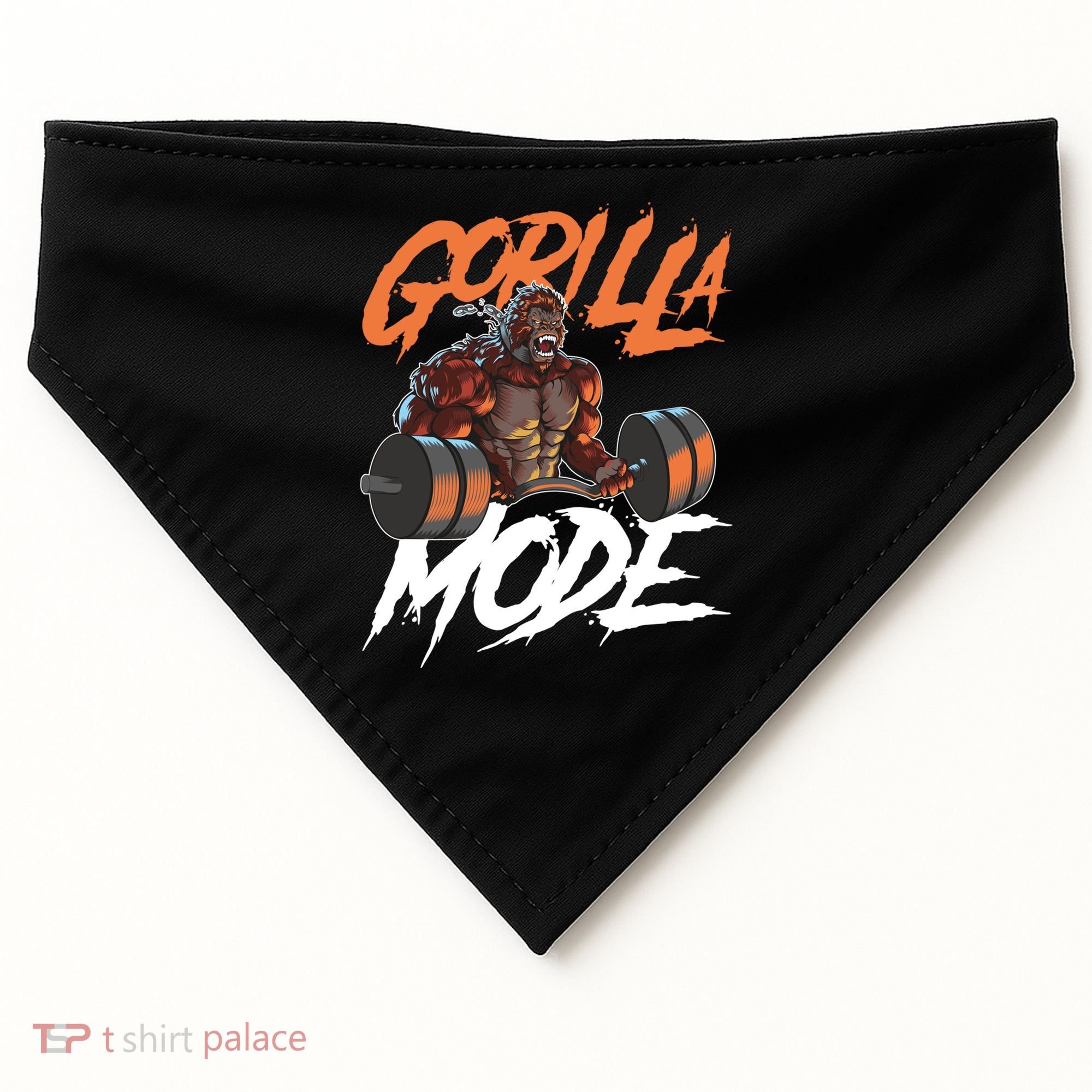 Gorilla Mode Gym Beast Workout Weights Lifting Power Gift USA-Made Doggie Bandana