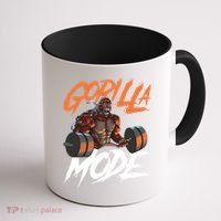 Gorilla Mode Gym Beast Workout Weights Lifting Power Gift Coffee Mug thumb 1