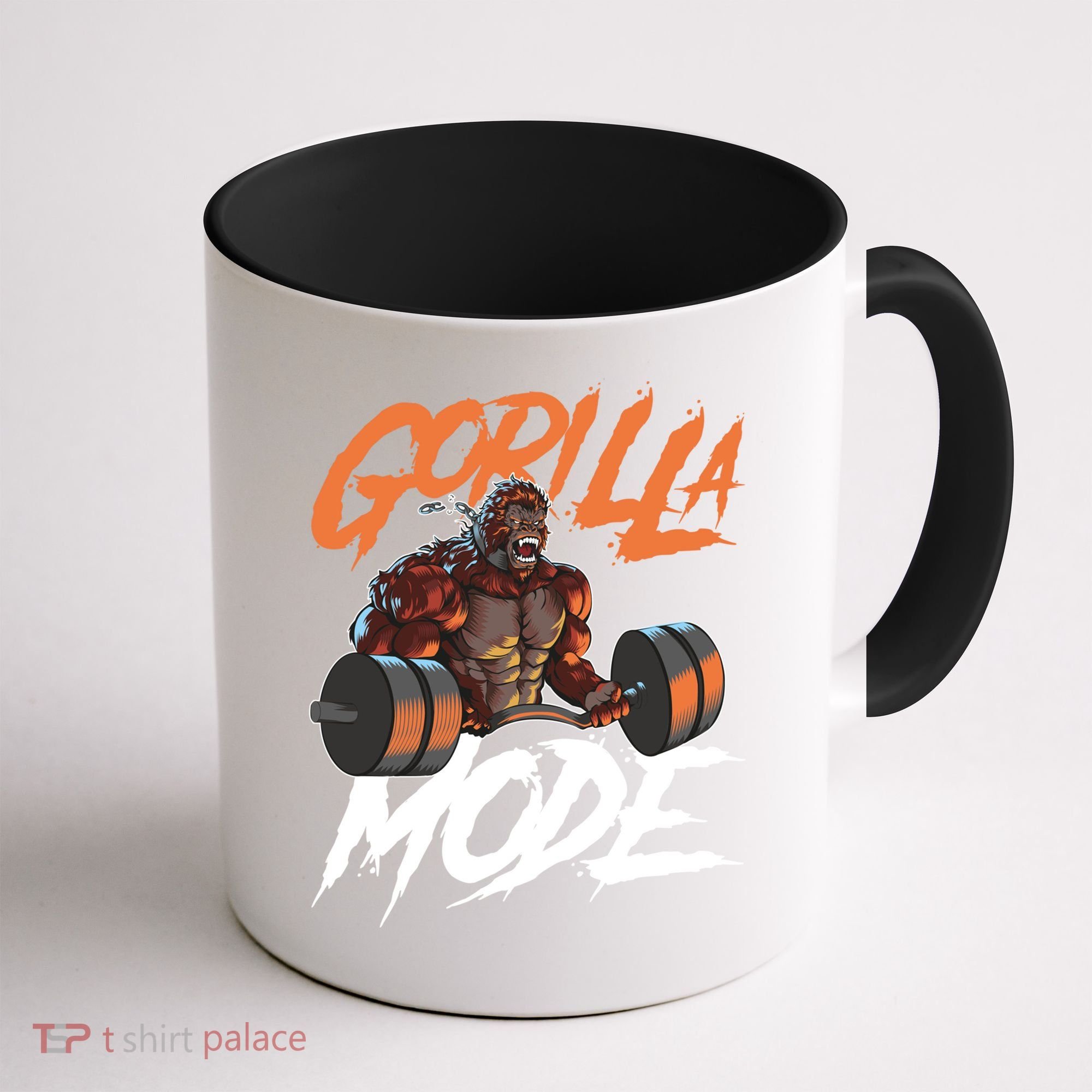Gorilla Mode Gym Beast Workout Weights Lifting Power Gift Coffee Mug