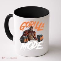 Gorilla Mode Gym Beast Workout Weights Lifting Power Gift Coffee Mug thumb 0