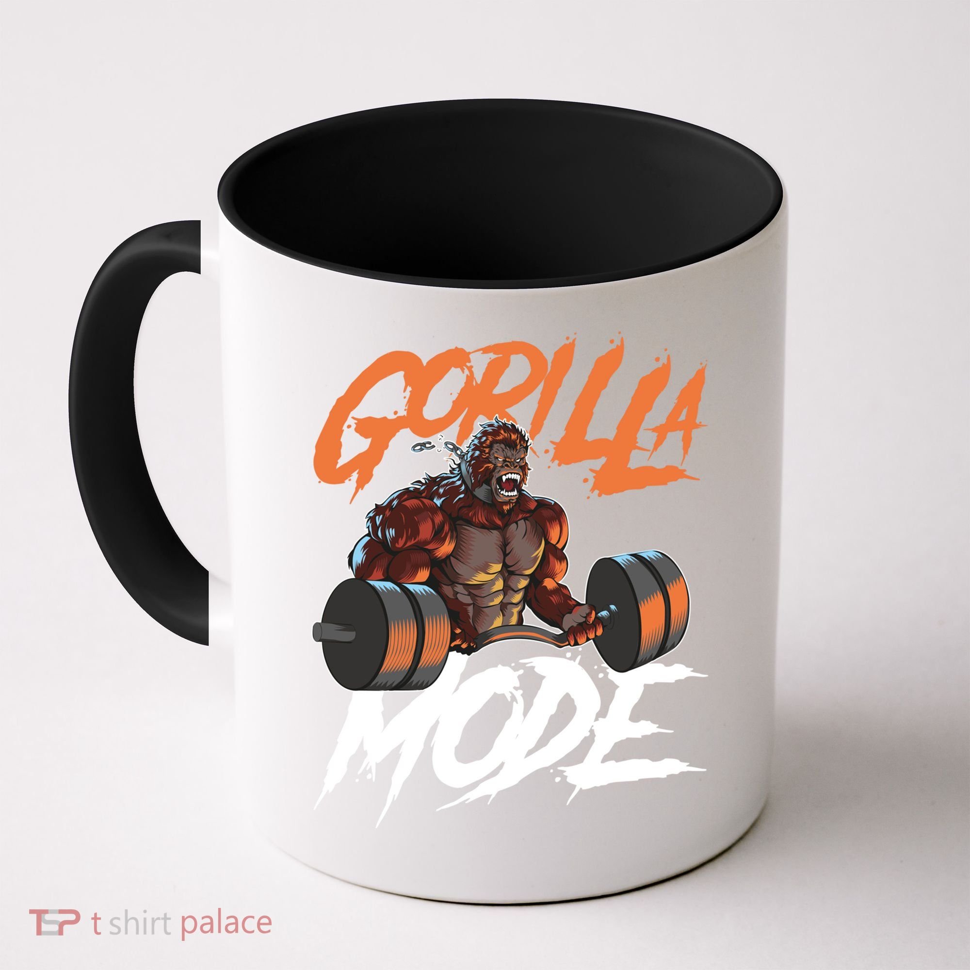 Gorilla Mode Gym Beast Workout Weights Lifting Power Gift Coffee Mug