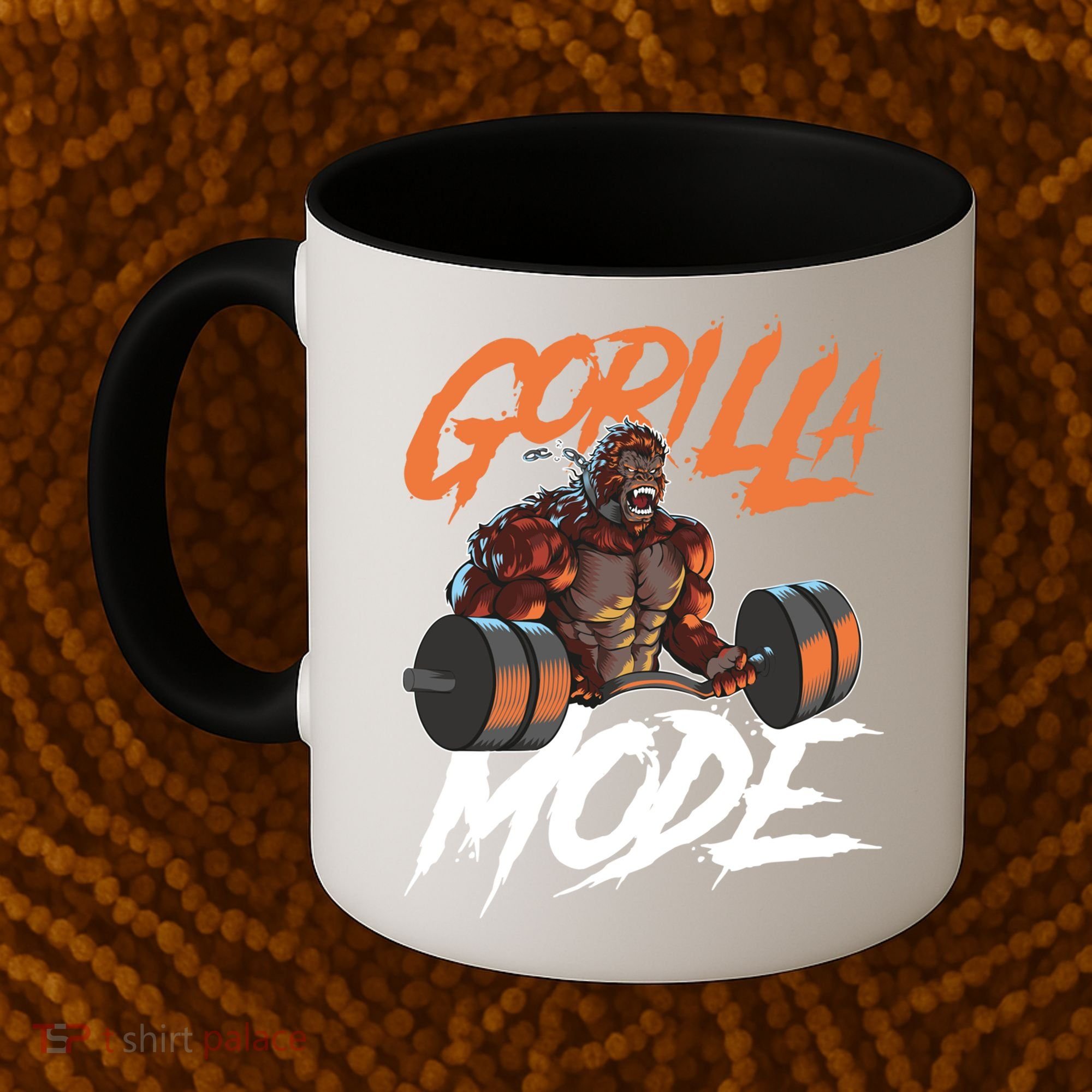 Gorilla Mode Gym Beast Workout Weights Lifting Power Gift Coffee Mug