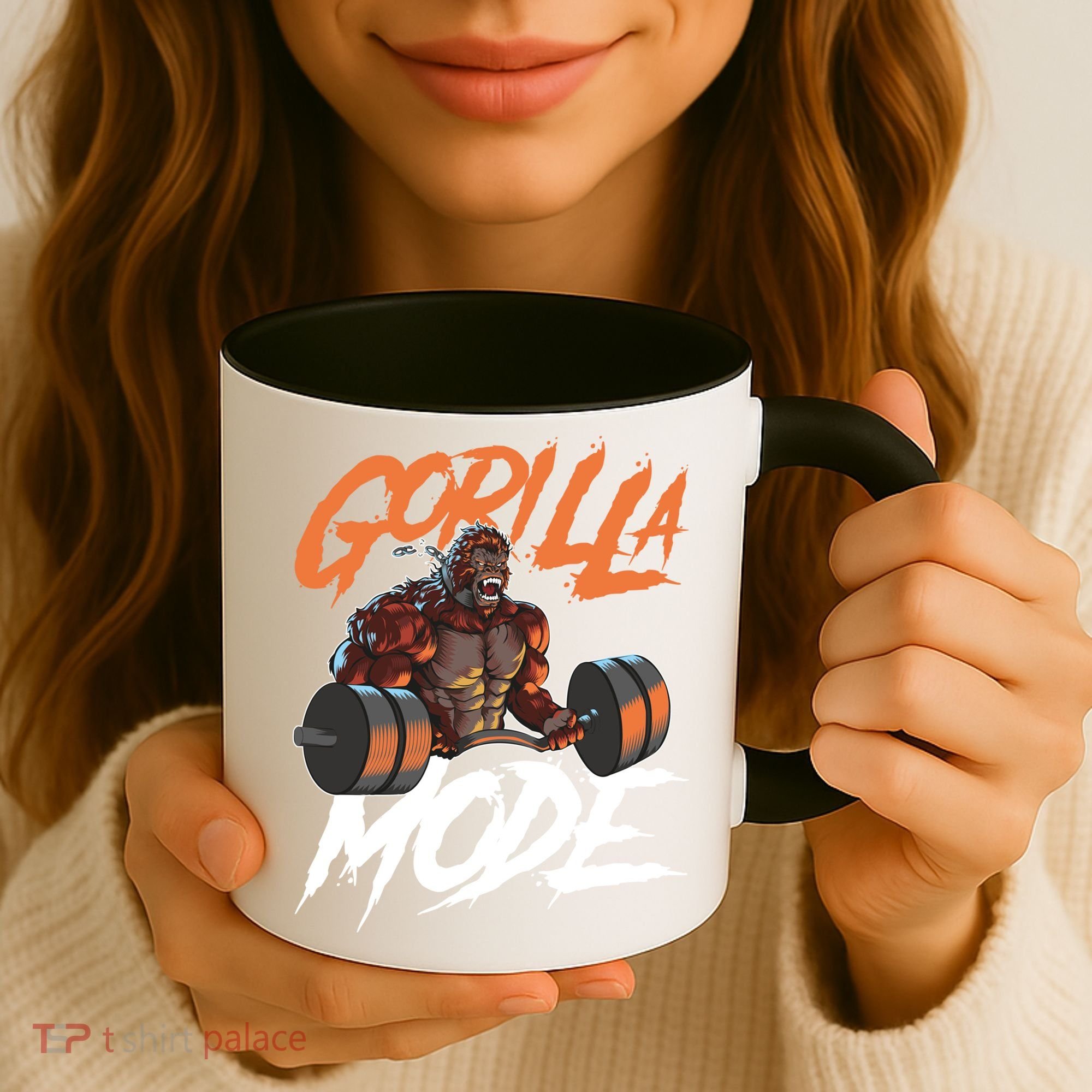 Gorilla Mode Gym Beast Workout Weights Lifting Power Gift Coffee Mug