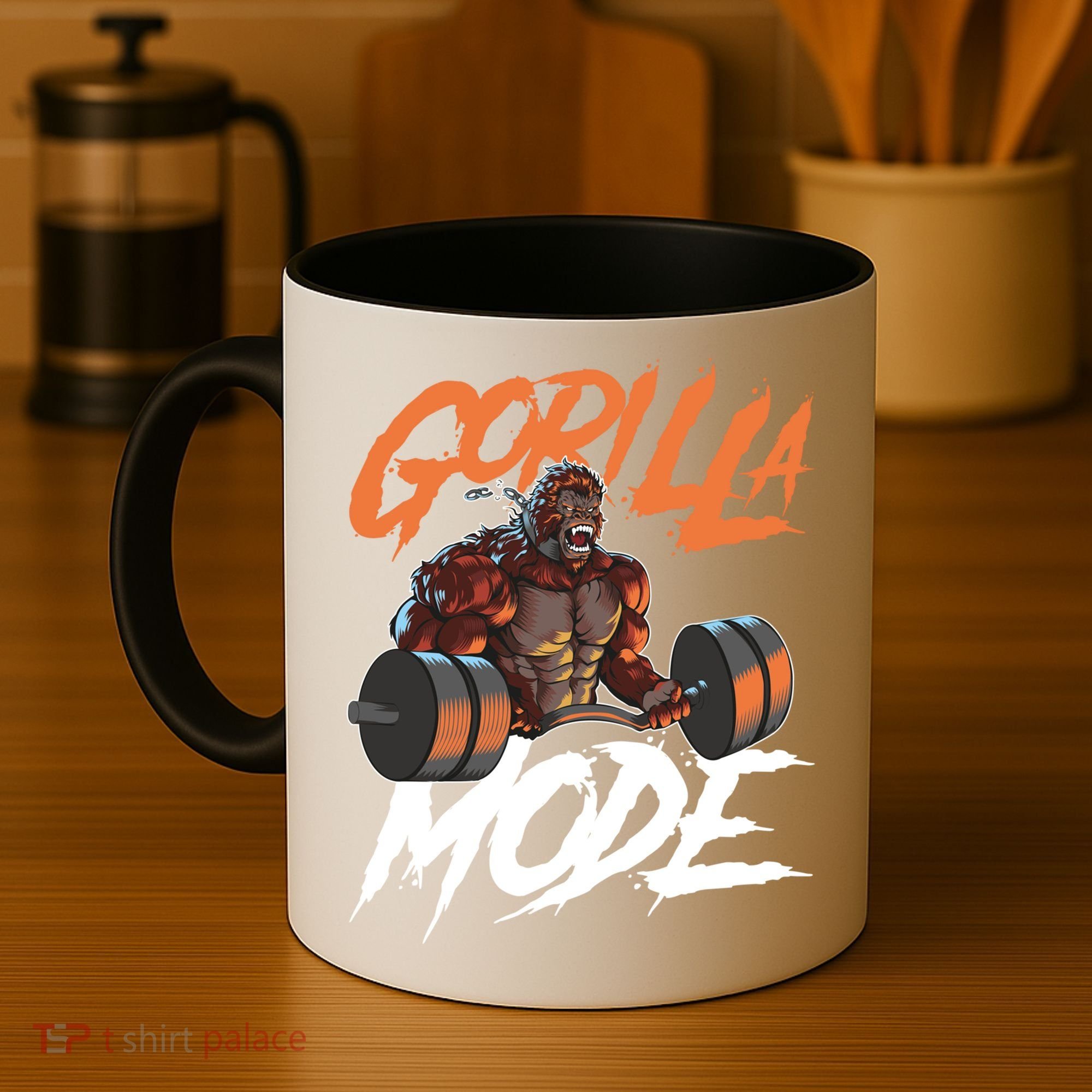Gorilla Mode Gym Beast Workout Weights Lifting Power Gift Coffee Mug