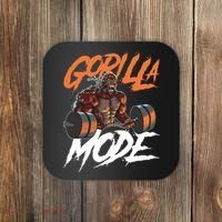 Gorilla Mode Gym Beast Workout Weights Lifting Power Gift Coaster thumb 0