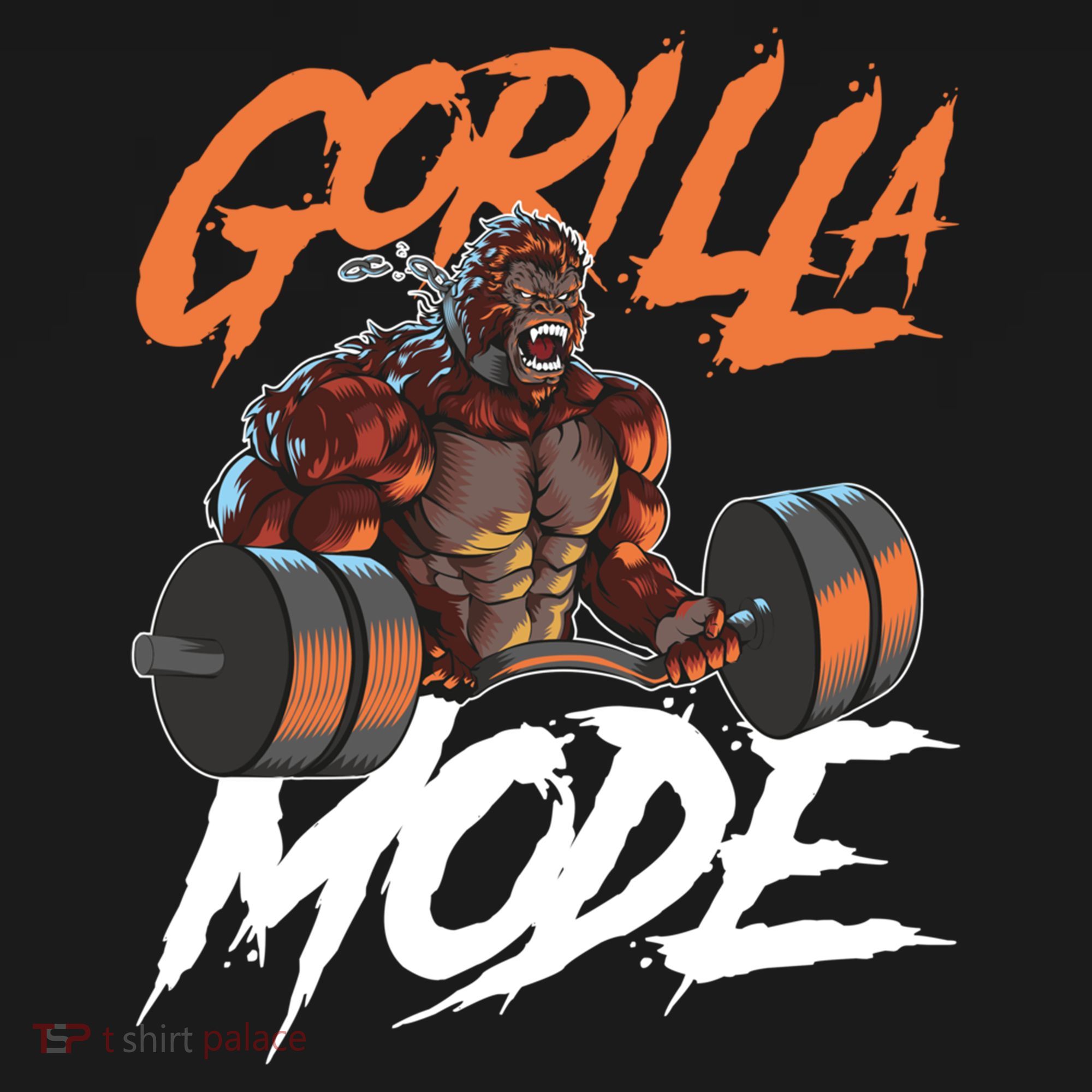 Gorilla Mode Gym Beast Workout Weights Lifting Power Gift Pajama Set