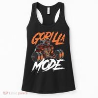 Gorilla Mode Gym Beast Workout Weights Lifting Power Gift Women's Tank Top thumb 0