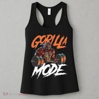 Gorilla Mode Gym Beast Workout Weights Lifting Power Gift Women's Tank Top thumb 3