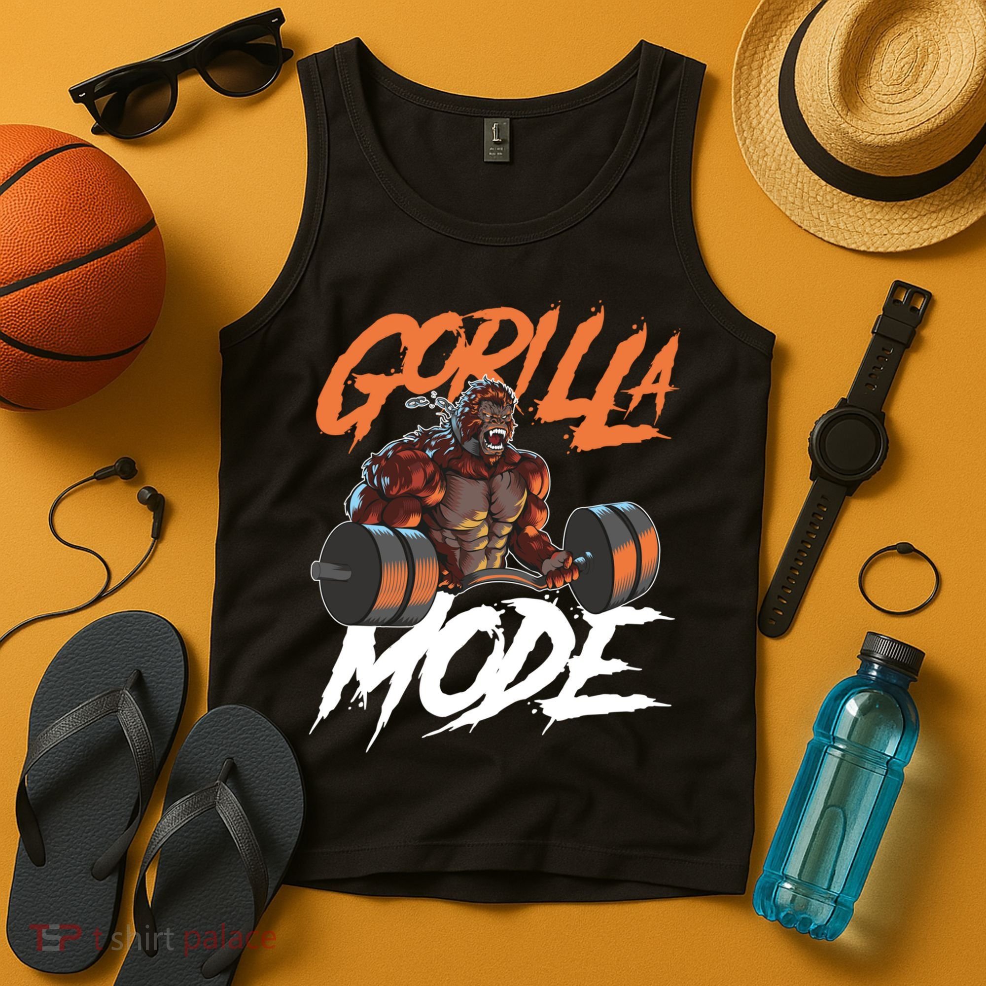 Gorilla Mode Gym Beast Workout Weights Lifting Power Gift Tank Top
