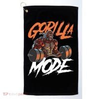 Gorilla Mode Gym Beast Workout Weights Lifting Power Gift Golf Towel thumb 0