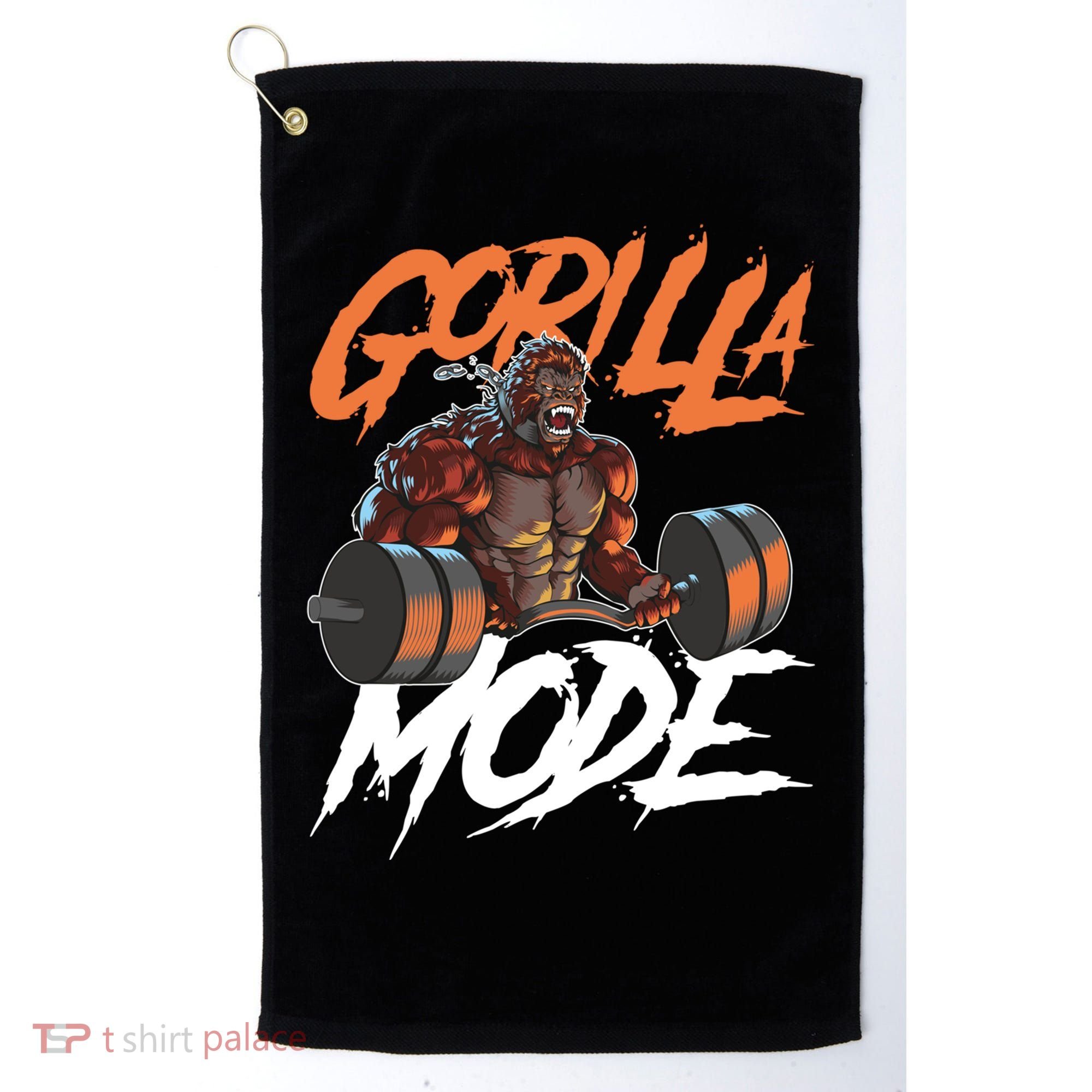 Gorilla Mode Gym Beast Workout Weights Lifting Power Gift Golf Towel