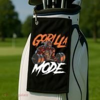 Gorilla Mode Gym Beast Workout Weights Lifting Power Gift Golf Towel thumb 2