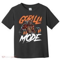 Gorilla Mode Gym Beast Workout Weights Lifting Power Gift Toddler T-Shirt thumb 0