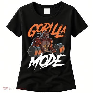 Gorilla Mode Gym Beast Workout Weights Lifting Power Gift Women's T-Shirt
