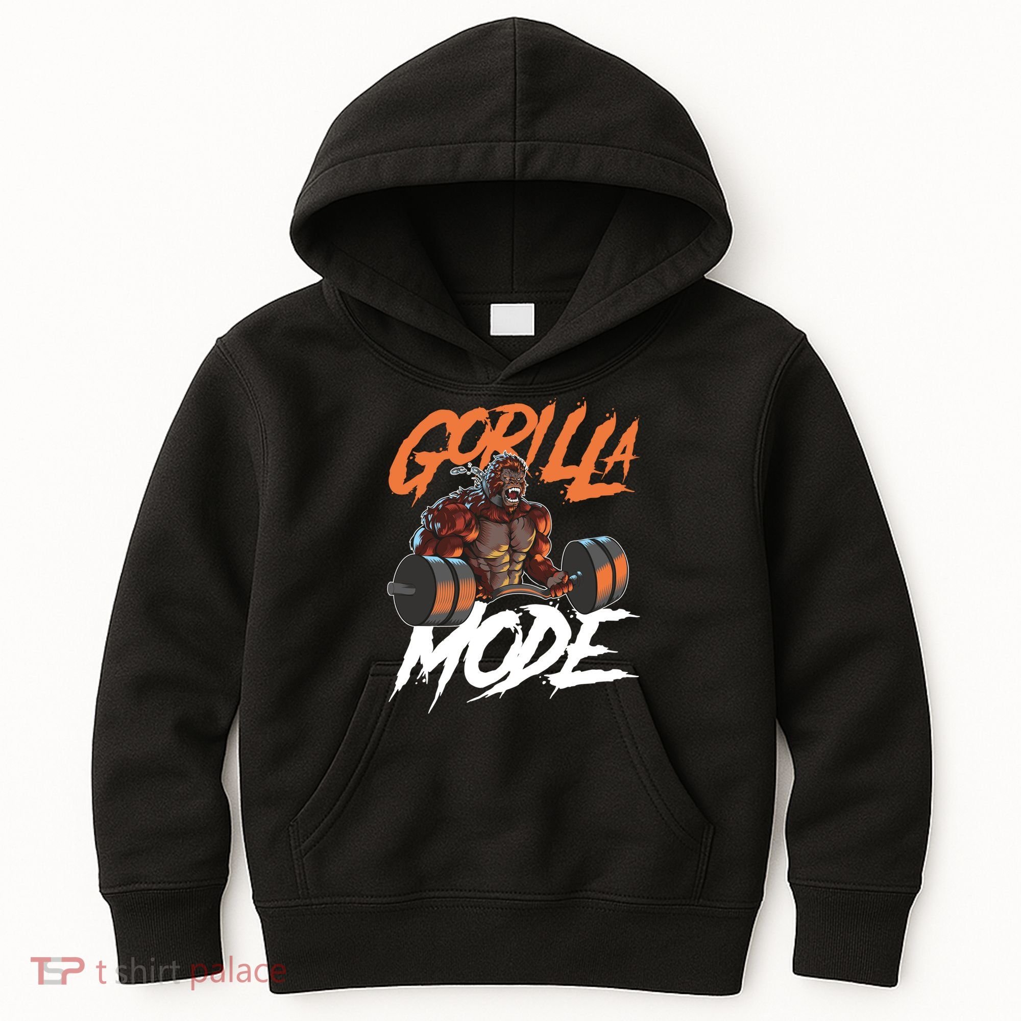 Gorilla Mode Gym Beast Workout Weights Lifting Power Gift Kids Hoodie