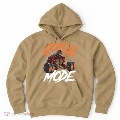 Gorilla Mode Gym Beast Workout Weights Lifting Power Gift Hoodie