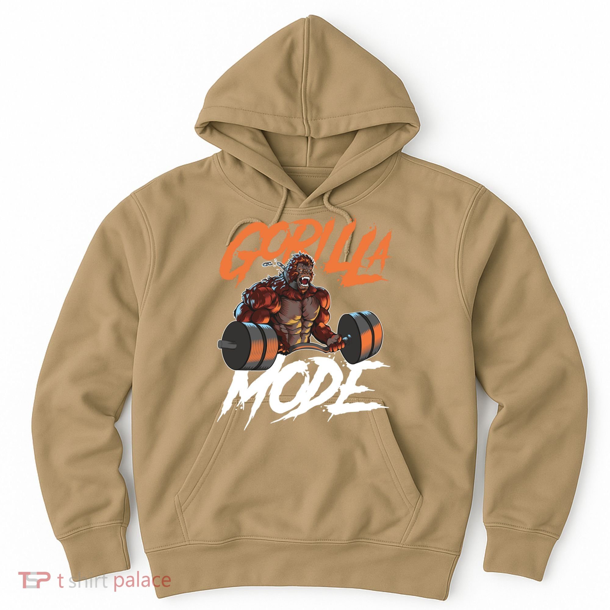 Gorilla Mode Gym Beast Workout Weights Lifting Power Gift Hoodie