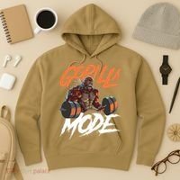 Gorilla Mode Gym Beast Workout Weights Lifting Power Gift Hoodie thumb 3