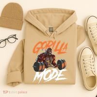 Gorilla Mode Gym Beast Workout Weights Lifting Power Gift Hoodie thumb 4