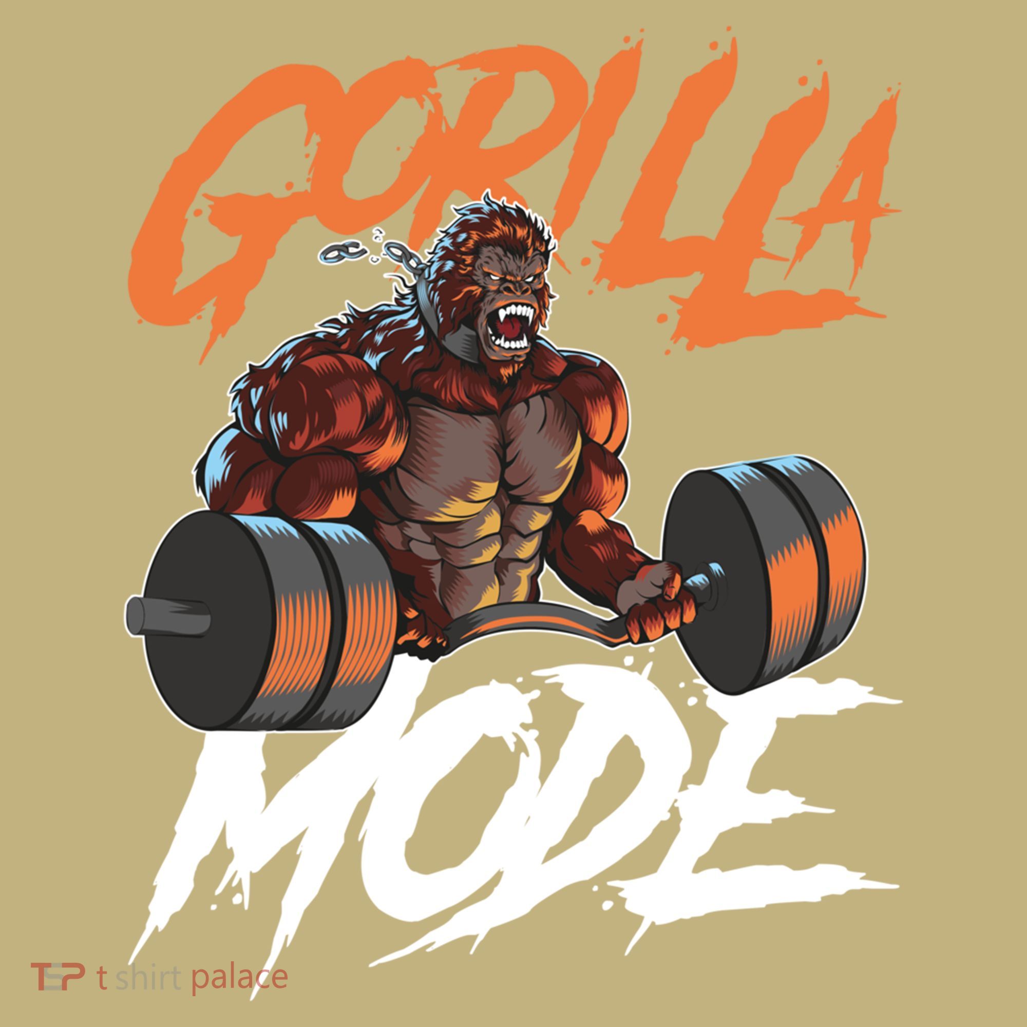 Gorilla Mode Gym Beast Workout Weights Lifting Power Gift Hoodie