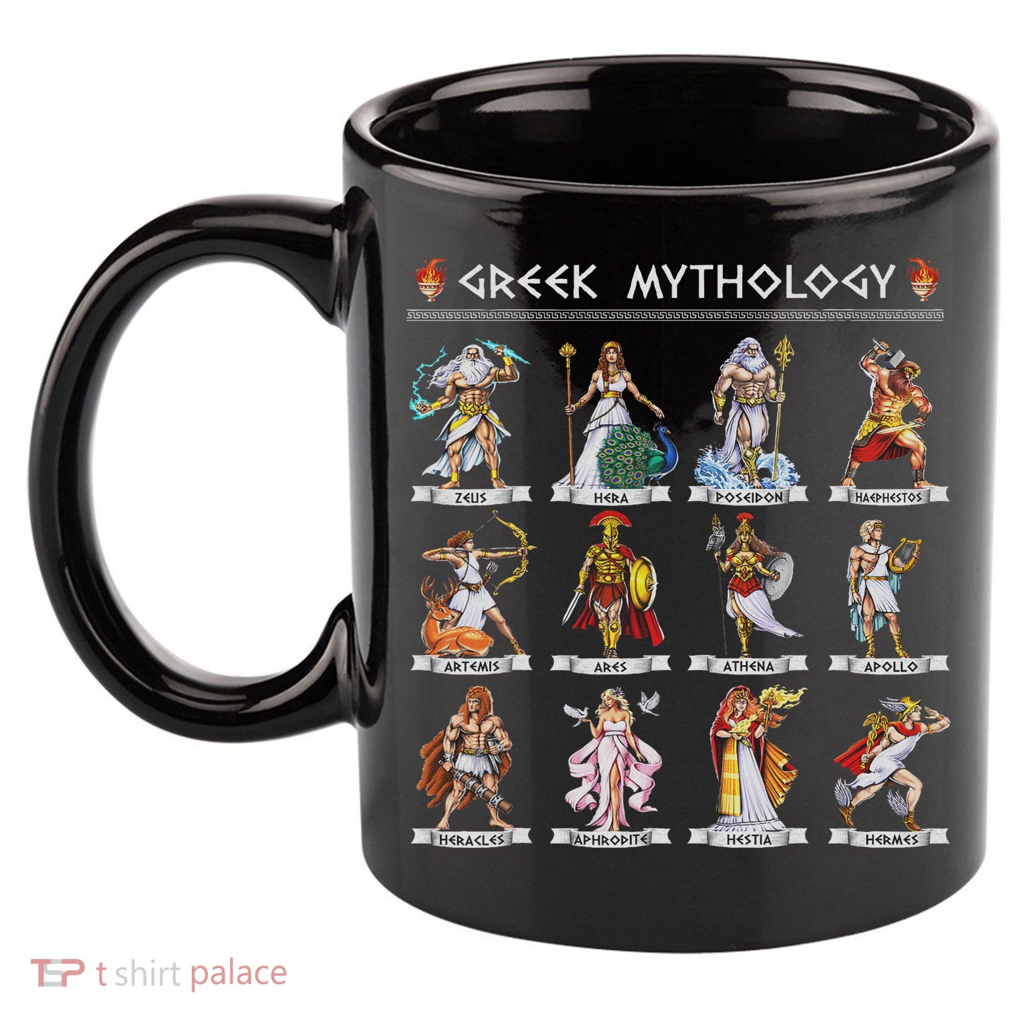 Greek Mythology Gods Ancient Greece 11oz C Handle Ceramic Mug