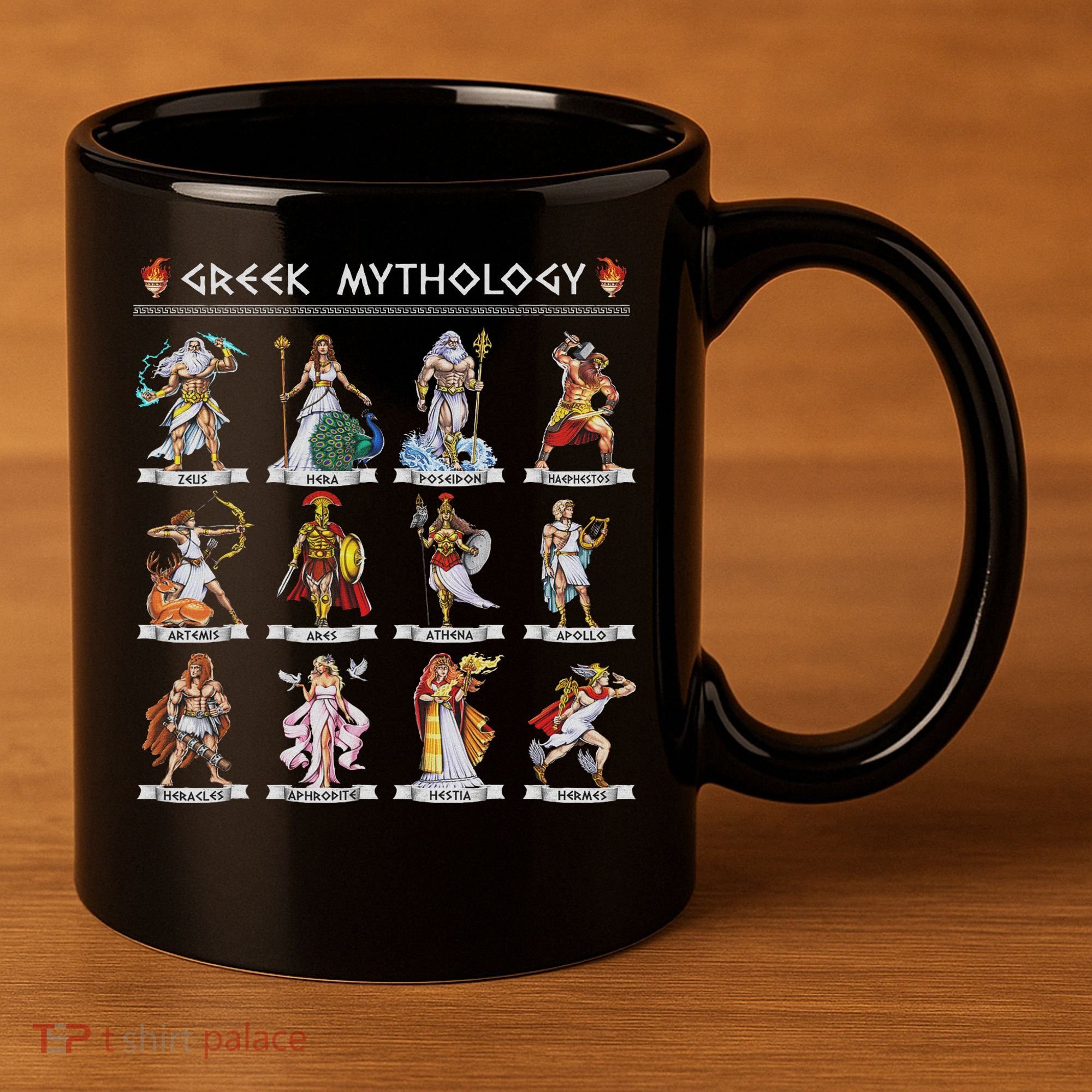Greek Mythology Gods Ancient Greece 11oz C Handle Ceramic Mug