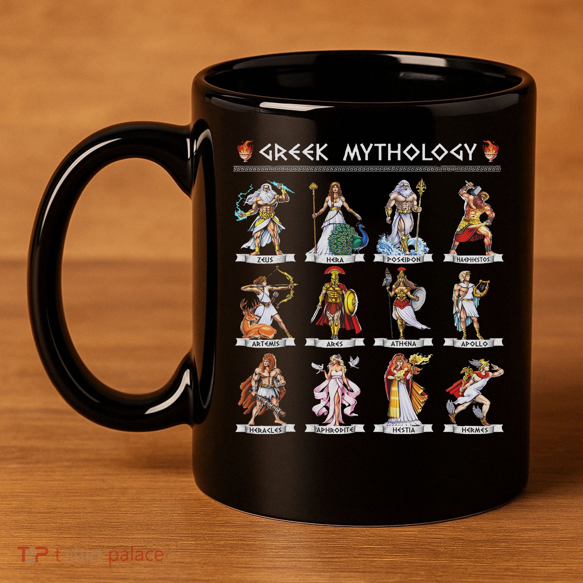 Greek Mythology Gods Ancient Greece 11oz C Handle Ceramic Mug