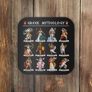 Greek Mythology Gods Ancient Greece Coaster